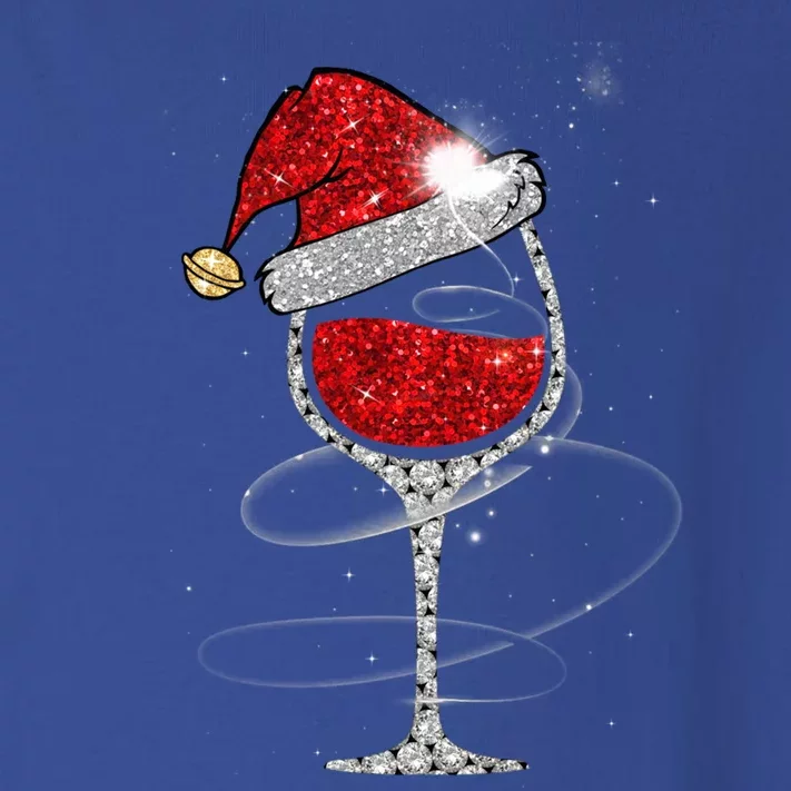 Christmas Red Wine Glass Santa Hat For Funny Xmas Great Gift Toddler Long Sleeve Shirt