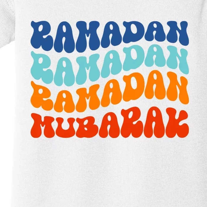 Cool Ramadan Wavy Baby Bodysuit