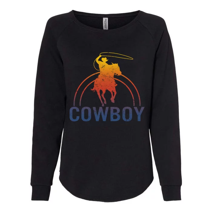 Cow Rodeo Western Horse Riding Lover Outdoor Wild Gift Womens California Wash Sweatshirt