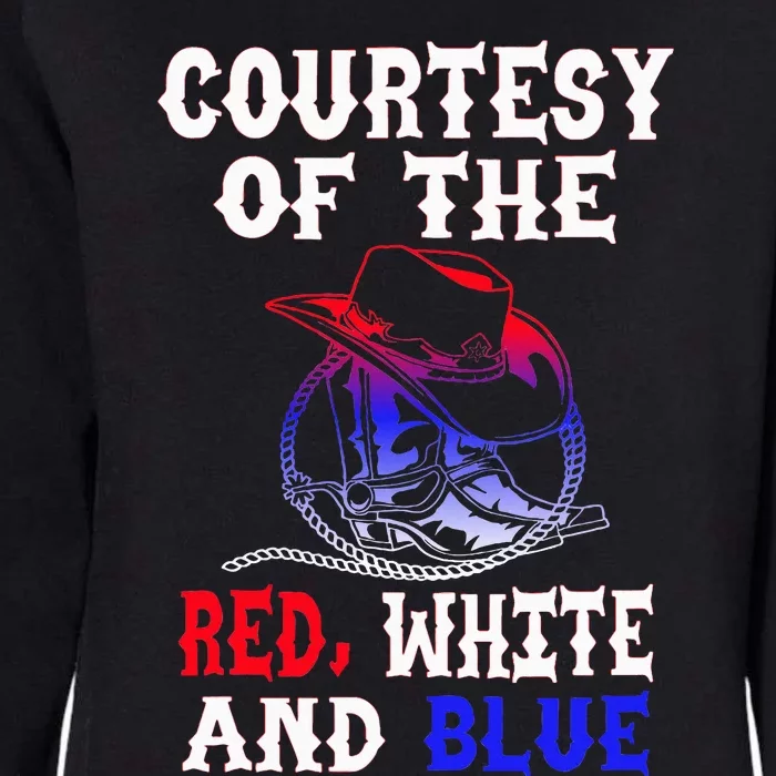 Courtesy Red White And Blue Womens California Wash Sweatshirt