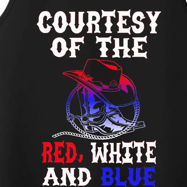 Courtesy Red White And Blue Performance Tank