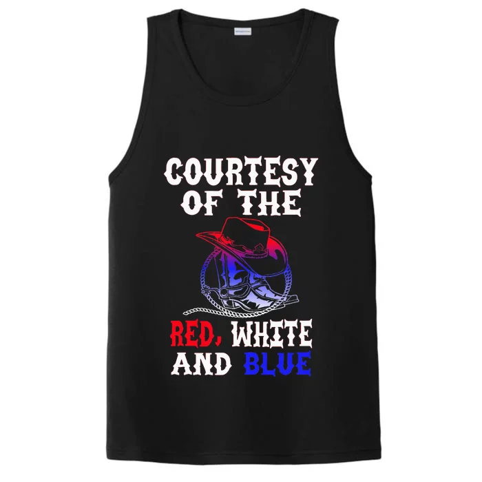 Courtesy Red White And Blue Performance Tank