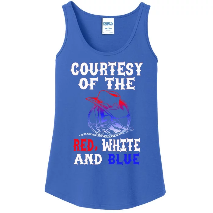 Courtesy Red White And Blue Ladies Essential Tank