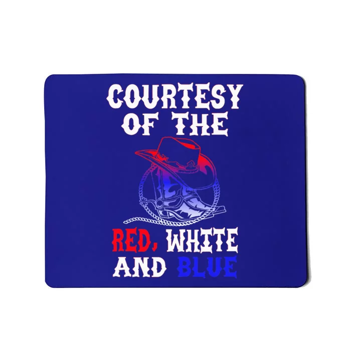 Courtesy Red White And Blue Mousepad