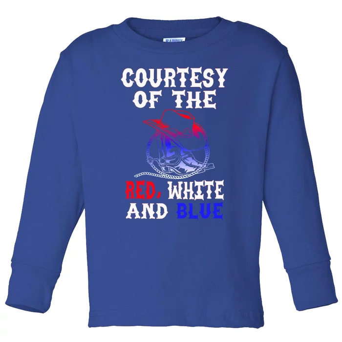 Courtesy Red White And Blue Toddler Long Sleeve Shirt