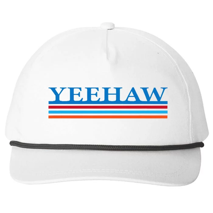 Cute Retro Yeehaw Country Cow Cow Western Snapback Five-Panel Rope Hat