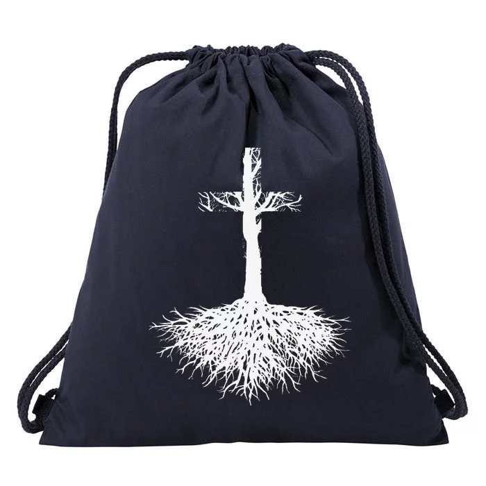 Christian Root Your Faith In Jesus Christ Drawstring Bag