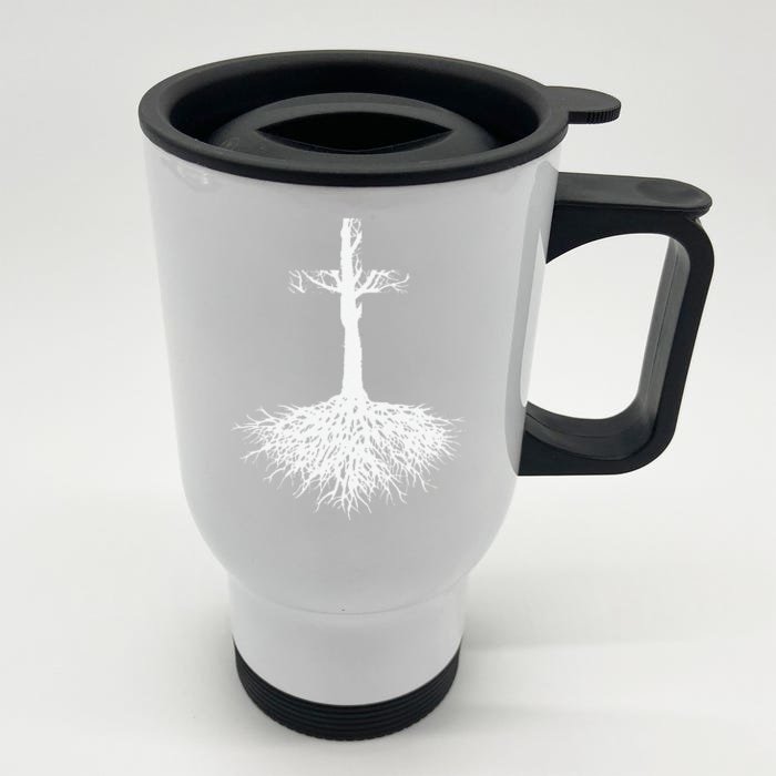 Christian Root Your Faith In Jesus Christ Front & Back Stainless Steel Travel Mug