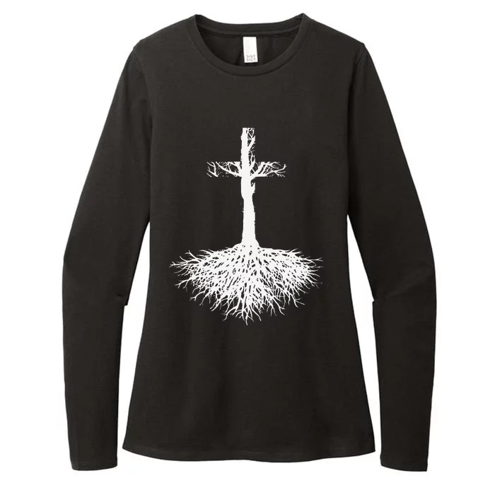 Christian Root Your Faith In Jesus Christ Womens CVC Long Sleeve Shirt