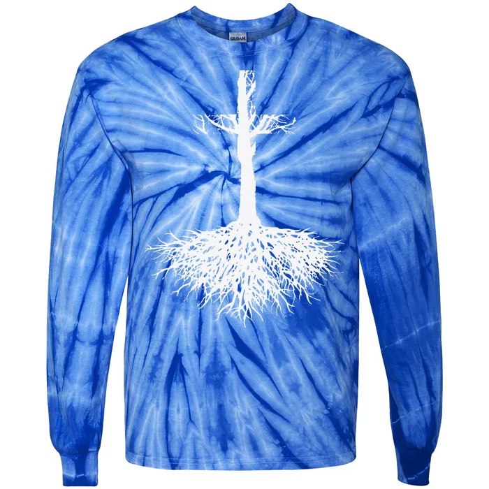 Christian Root Your Faith In Jesus Christ Tie-Dye Long Sleeve Shirt