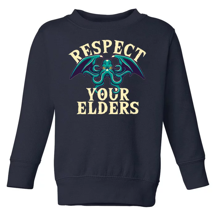 Cthulhu Respect Your Elders Toddler Sweatshirt