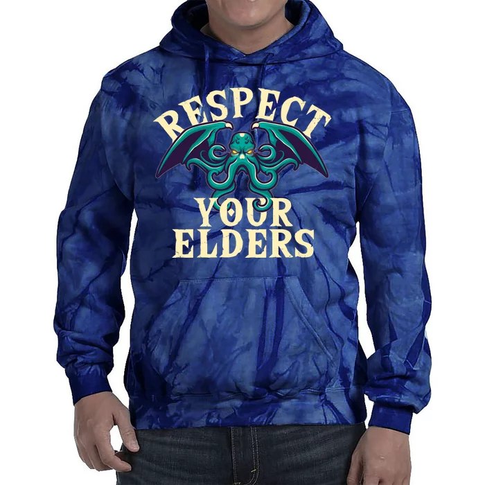 Cthulhu Respect Your Elders Tie Dye Hoodie