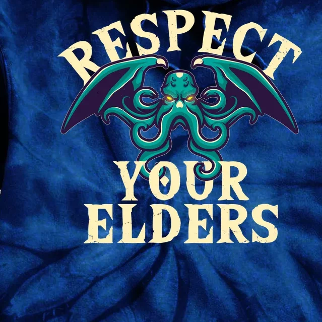 Cthulhu Respect Your Elders Tie Dye Hoodie