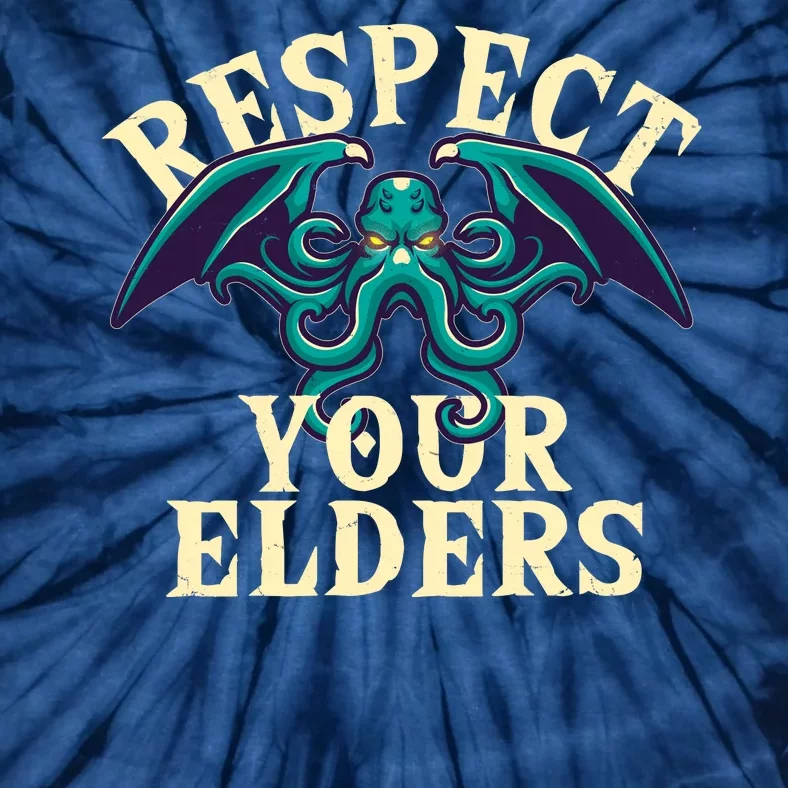 Cthulhu Respect Your Elders Tie-Dye T-Shirt