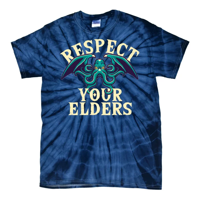 Cthulhu Respect Your Elders Tie-Dye T-Shirt