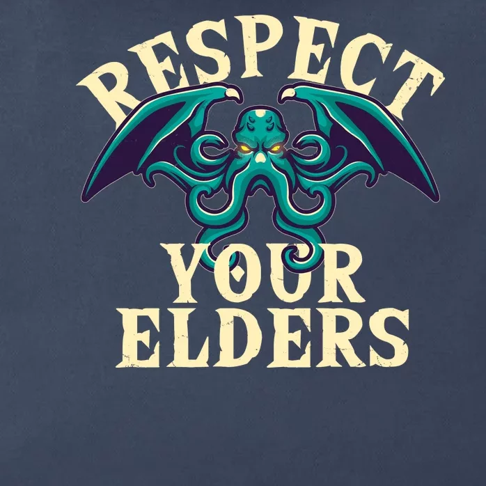 Cthulhu Respect Your Elders Zip Tote Bag