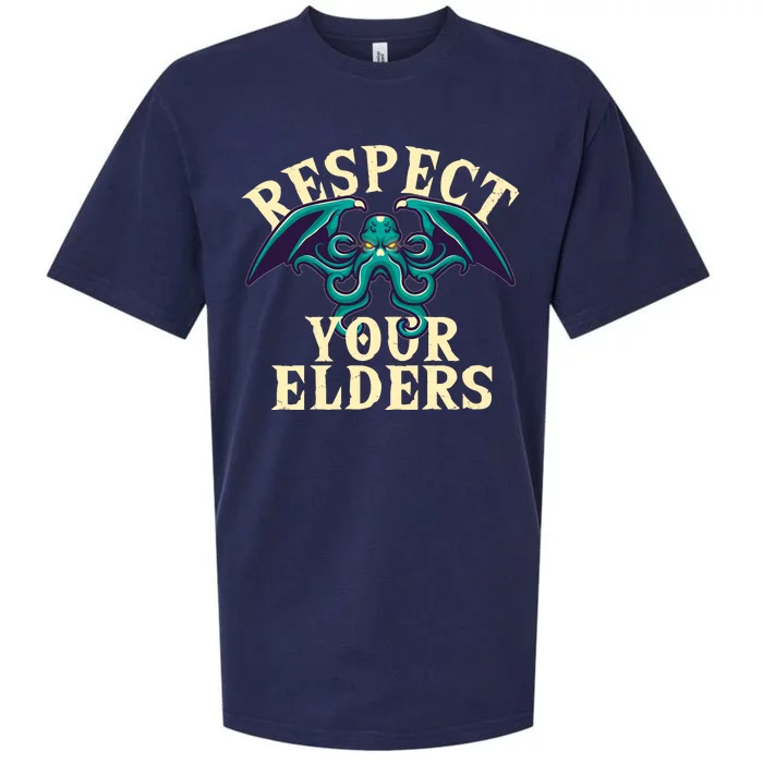 Cthulhu Respect Your Elders Sueded Cloud Jersey T-Shirt