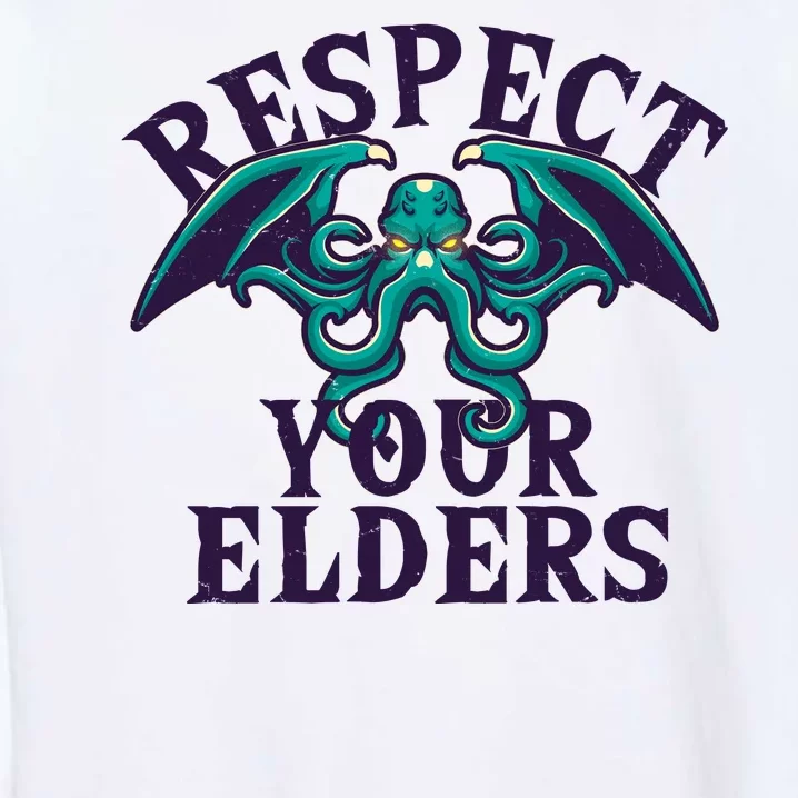 Cthulhu Respect Your Elders Garment-Dyed Sweatshirt