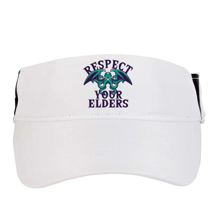 Cthulhu Respect Your Elders Adult Drive Performance Visor