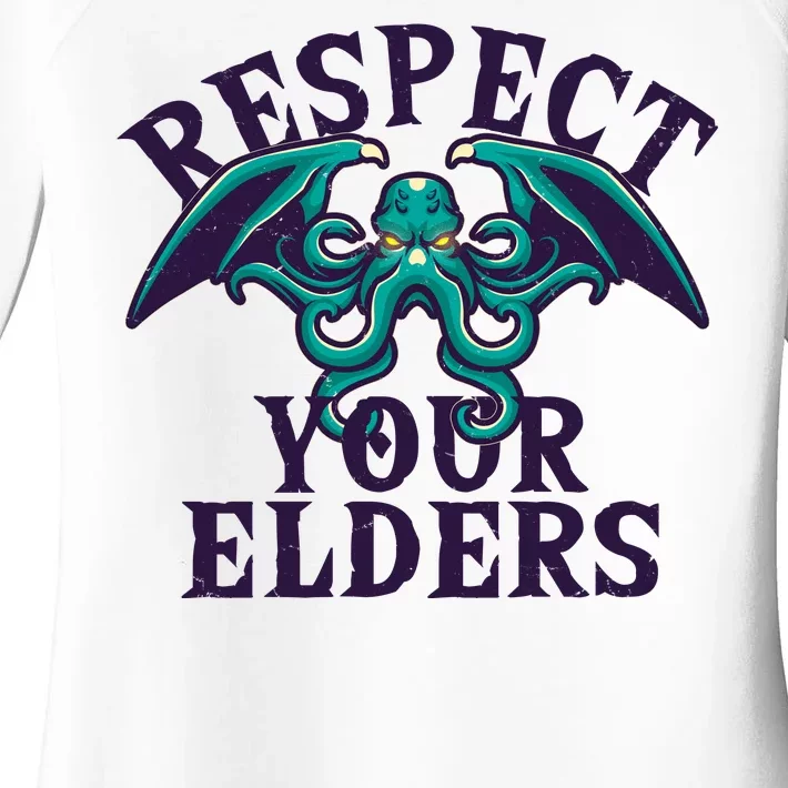 Cthulhu Respect Your Elders Women's Perfect Tri Tunic Long Sleeve Shirt