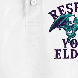 Cthulhu Respect Your Elders Dry Zone Grid Performance Polo