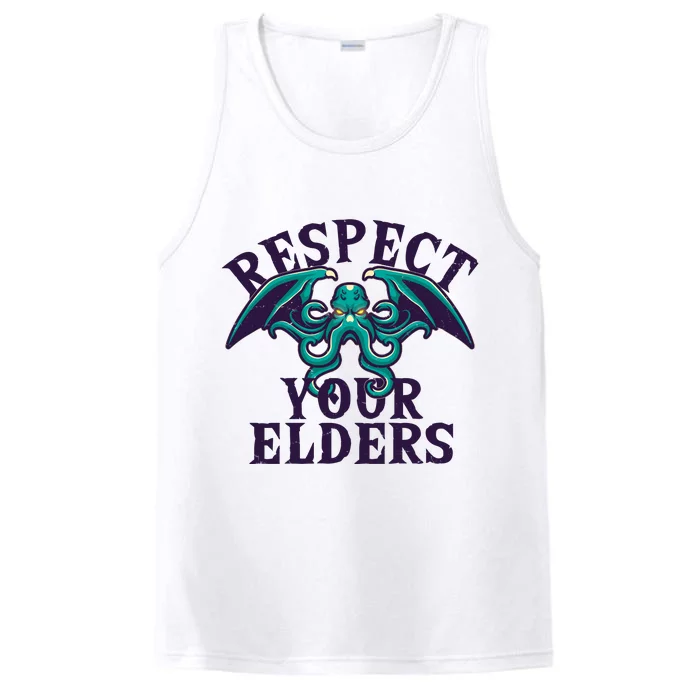 Cthulhu Respect Your Elders Performance Tank