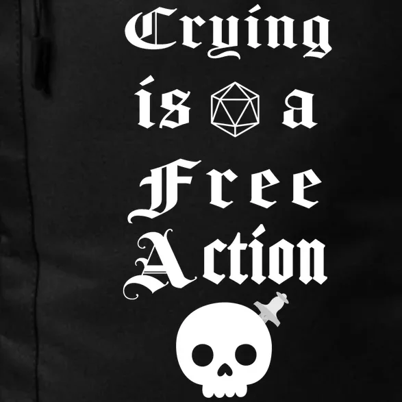 Crying Is A Free Action Gaming Daily Commute Backpack