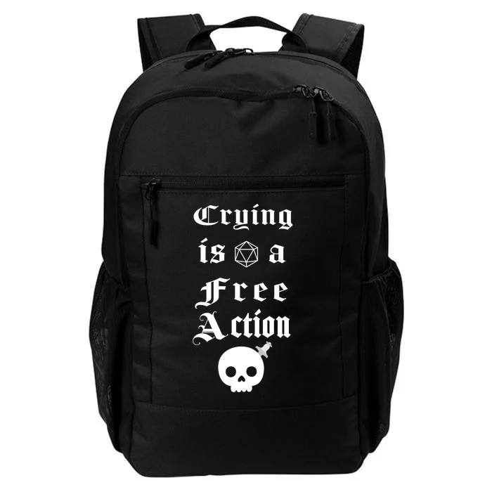 Crying Is A Free Action Gaming Daily Commute Backpack