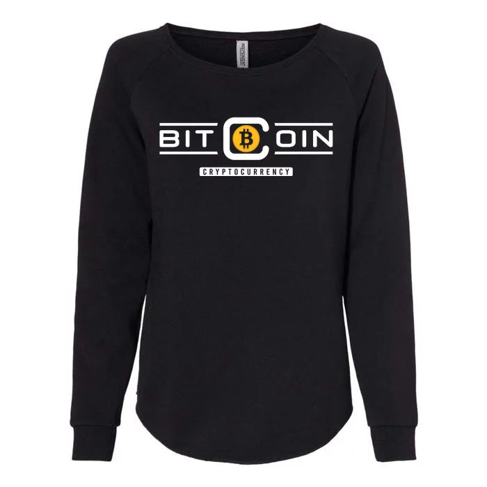 Crypto Bitcoin Womens California Wash Sweatshirt