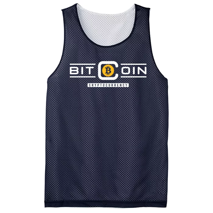 Crypto Bitcoin Mesh Reversible Basketball Jersey Tank