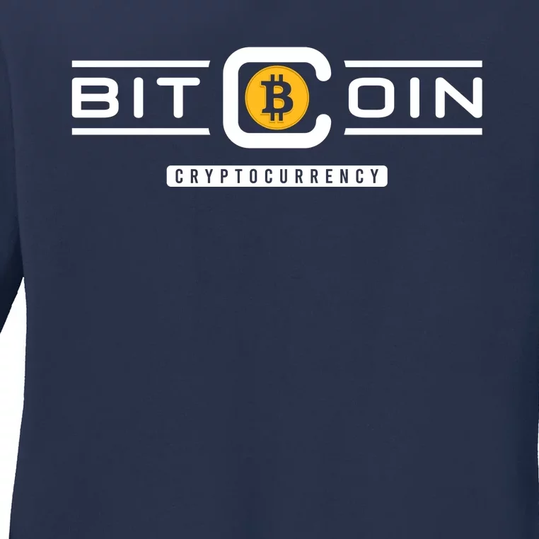 Crypto Bitcoin Ladies Long Sleeve Shirt