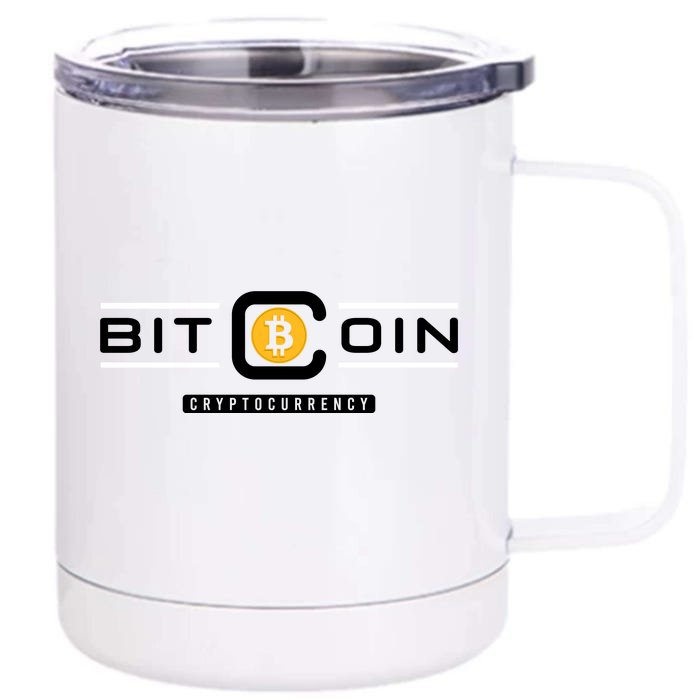 Crypto Bitcoin Front & Back 12oz Stainless Steel Tumbler Cup