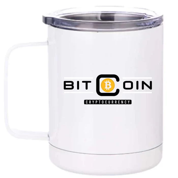 Crypto Bitcoin Front & Back 12oz Stainless Steel Tumbler Cup