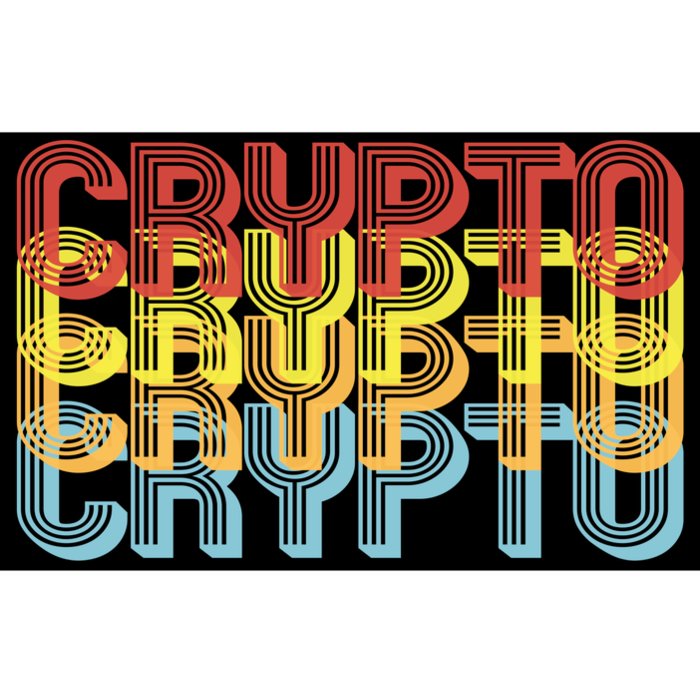 Crypto Crypto Crypto Crypto Retro Style Bumper Sticker