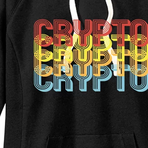 Crypto Crypto Crypto Crypto Retro Style Women's Fleece Hoodie