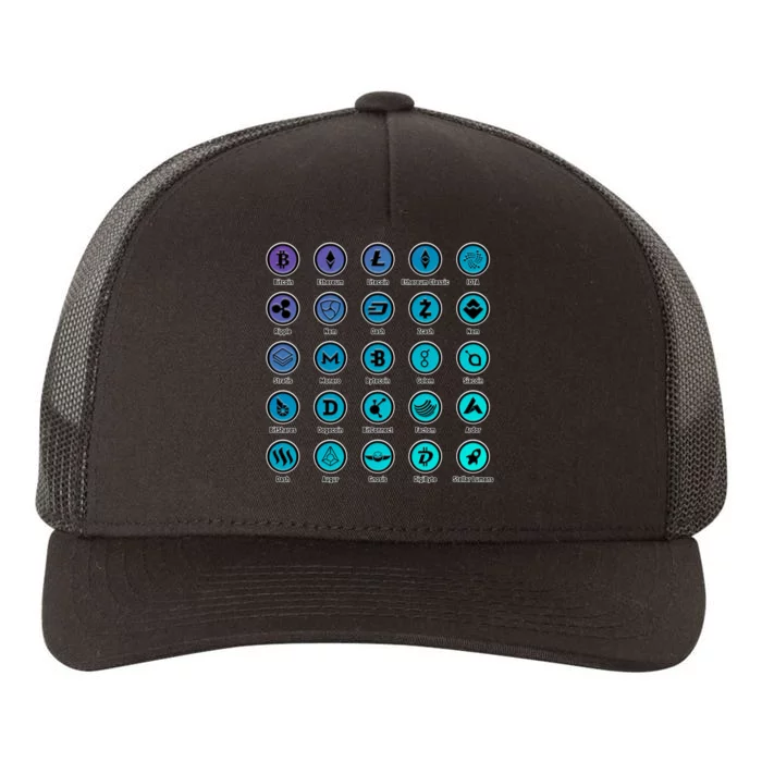 Crypto Currency Logos Coinbase Yupoong Adult 5-Panel Trucker Hat