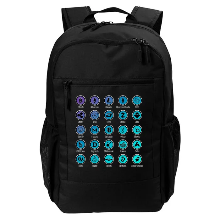 Crypto Currency Logos Coinbase Daily Commute Backpack