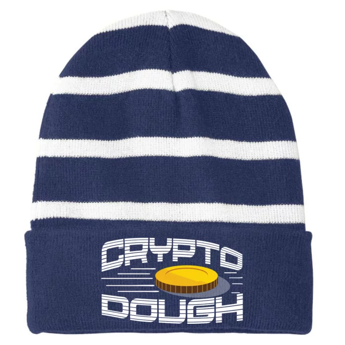 Crypto Dough Striped Beanie with Solid Band