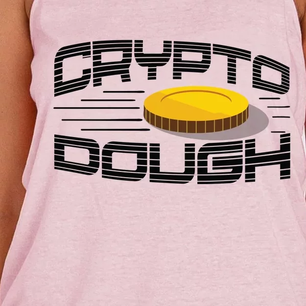 Crypto Dough Women's Knotted Racerback Tank