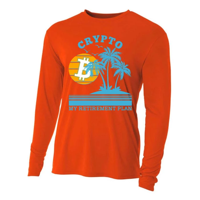 Crypto My Retirement Plan Cooling Performance Long Sleeve Crew