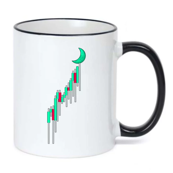 Crypto To The Moon Trading Hodl Stock Chart Black Color Changing Mug