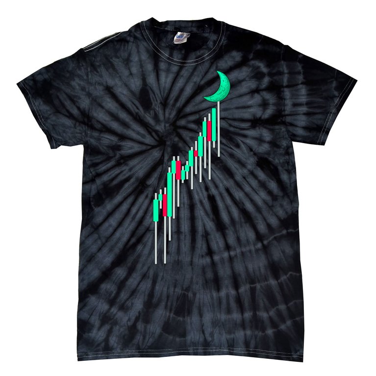 Crypto To The Moon Trading Hodl Stock Chart Tie-Dye T-Shirt