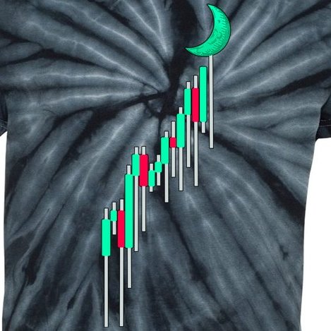 Crypto To The Moon Trading Hodl Stock Chart Kids Tie-Dye T-Shirt