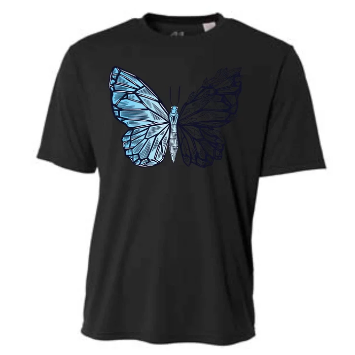 Crystal Butterfly Cooling Performance Crew T-Shirt