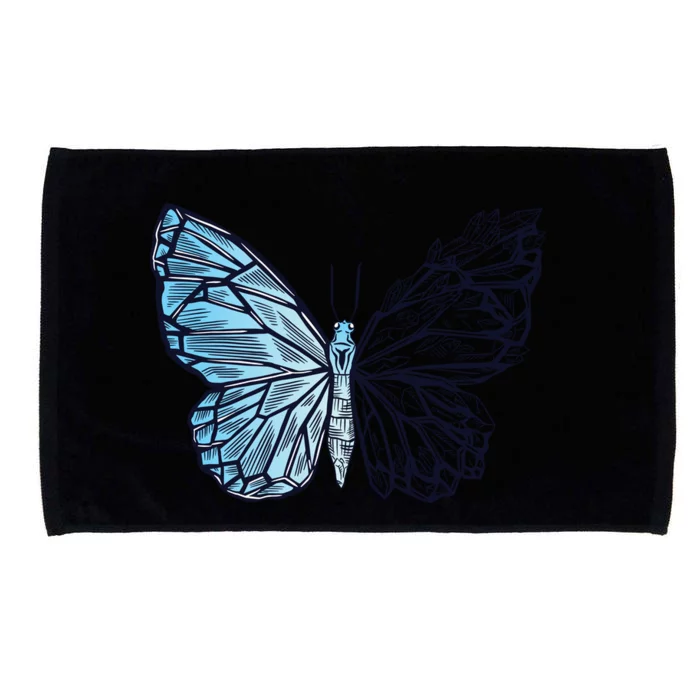 Crystal Butterfly Microfiber Hand Towel