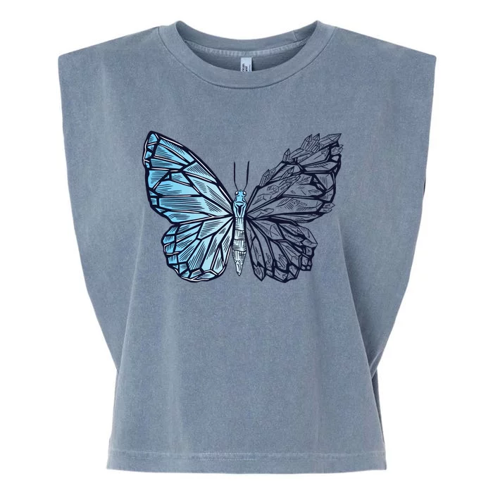 Crystal Butterfly Garment-Dyed Women's Muscle Tee