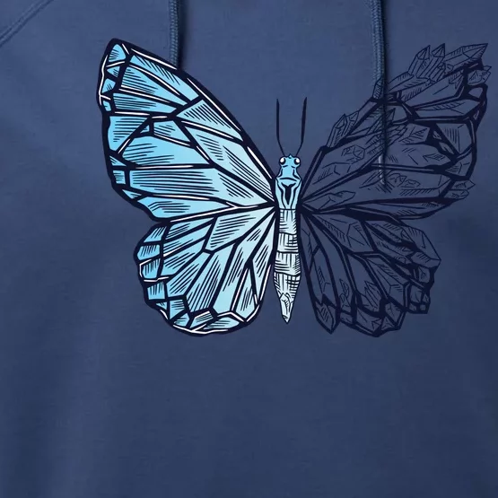 Crystal Butterfly Performance Fleece Hoodie