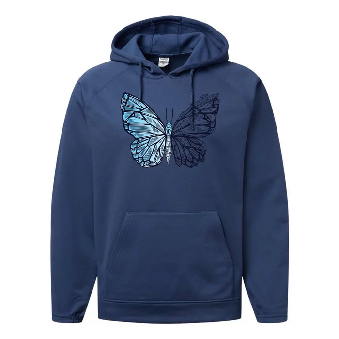 Crystal Butterfly Performance Fleece Hoodie