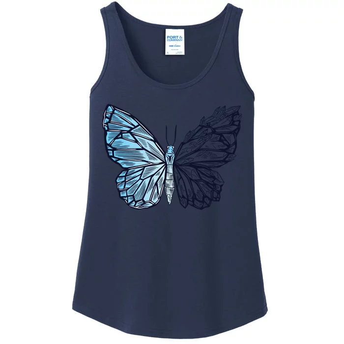 Crystal Butterfly Ladies Essential Tank