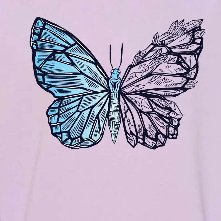 Crystal Butterfly Garment-Dyed Sweatshirt